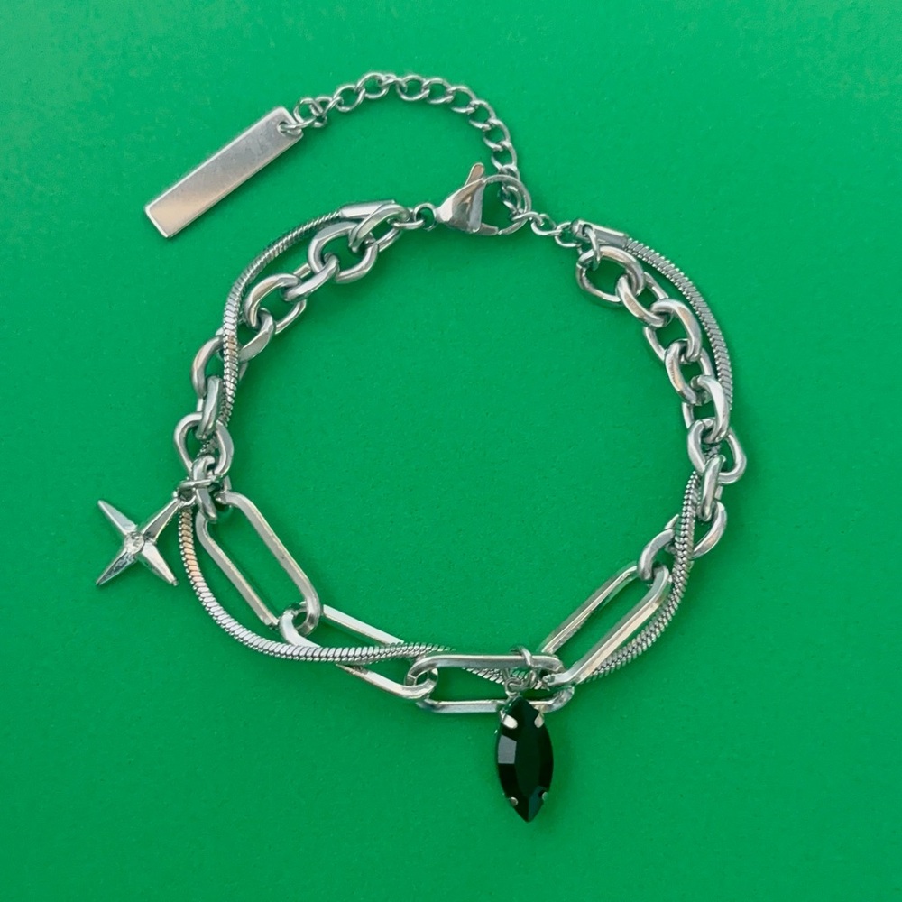 Star Link Chain Bracelet for Men Women Streetwear Punk Hip Hop Unisex Bracelet